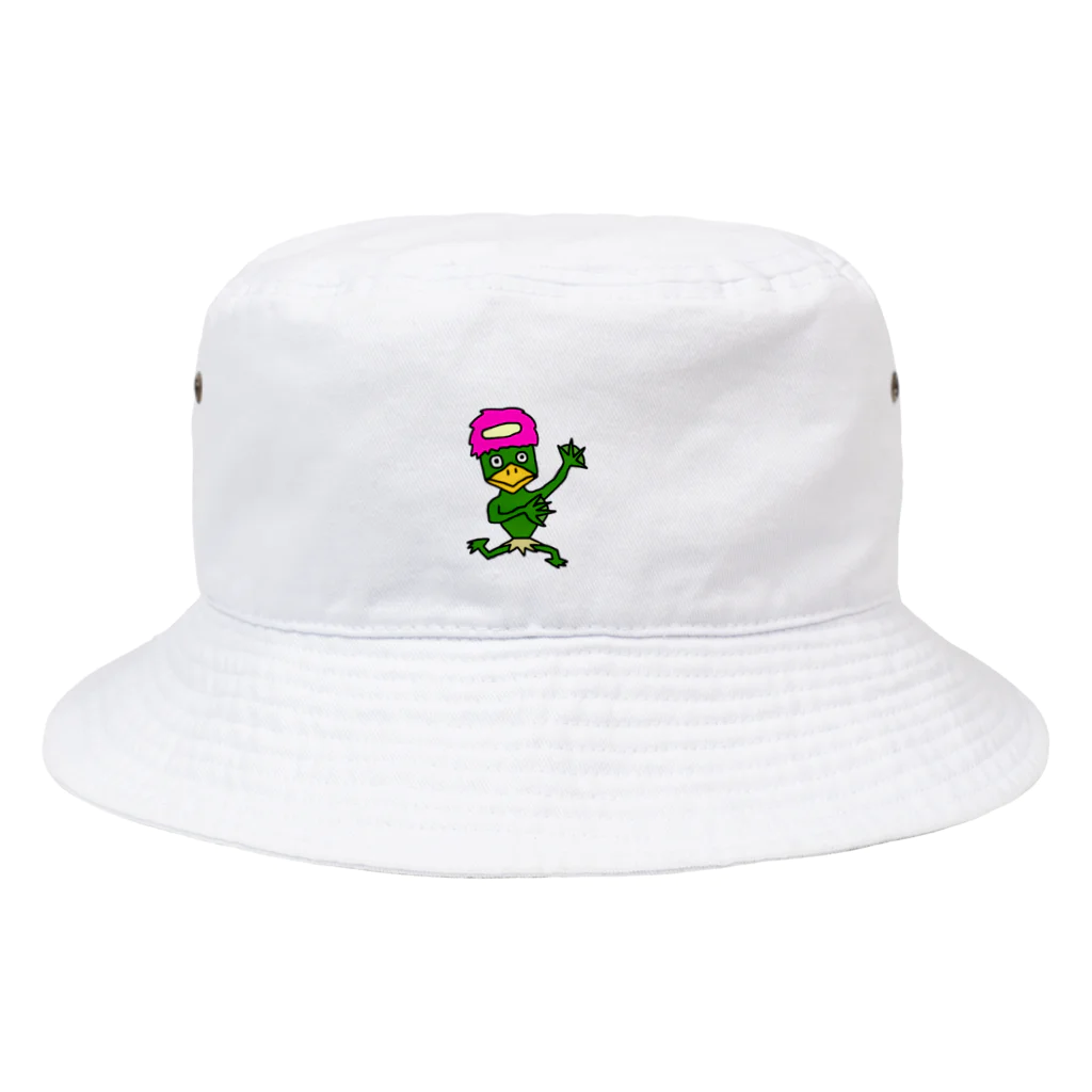 ツバサの地上絵の大学デビュー河童 Bucket Hat