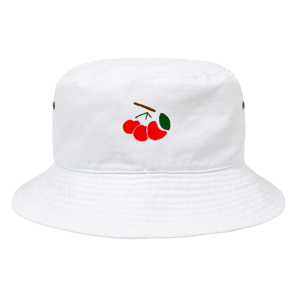 澤井食堂のさくらんぼ　くきがあおいよ Bucket Hat