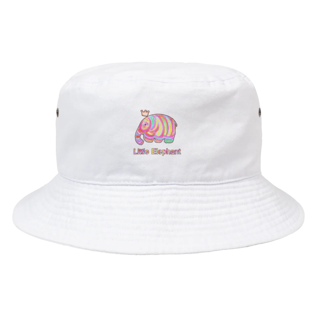 lifejourneycolorfulのマーブル エレファント Bucket Hat