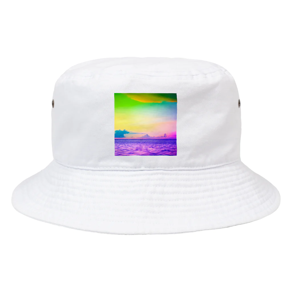 NEON LIGHT STARSのブドウメローイエロー Bucket Hat