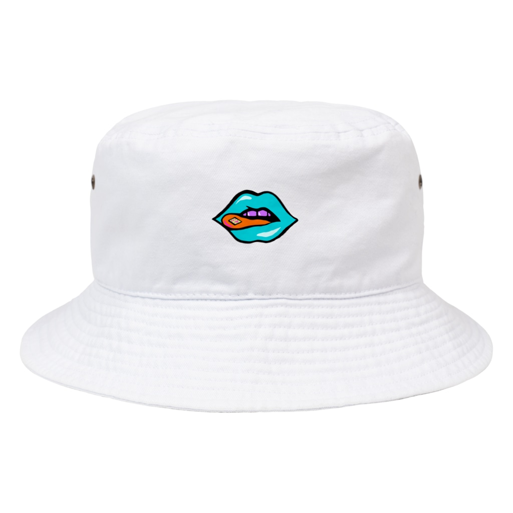 Mieko_KawasakiのEAT ME♡　唇 LIP Bucket Hat