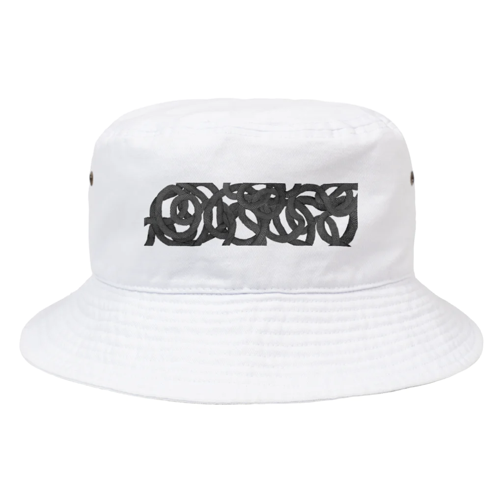 uyugknの蛇柄 Bucket Hat