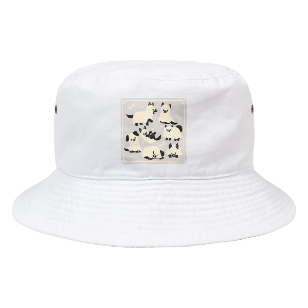 すずきいときちのGhost dog Bucket Hat