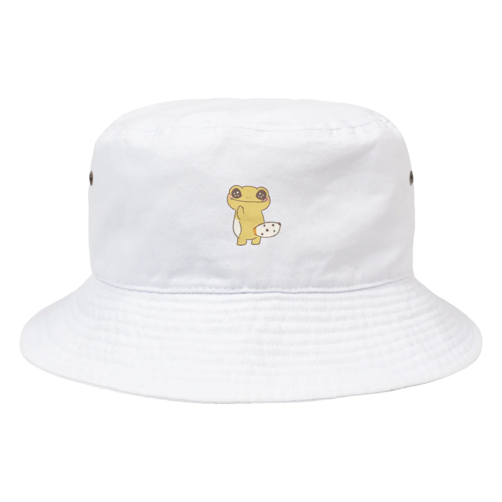 きらきらレオパふれんずのsimple ワンポイント きらきらレオパふれんず kirakiraleopa Bucket Hat