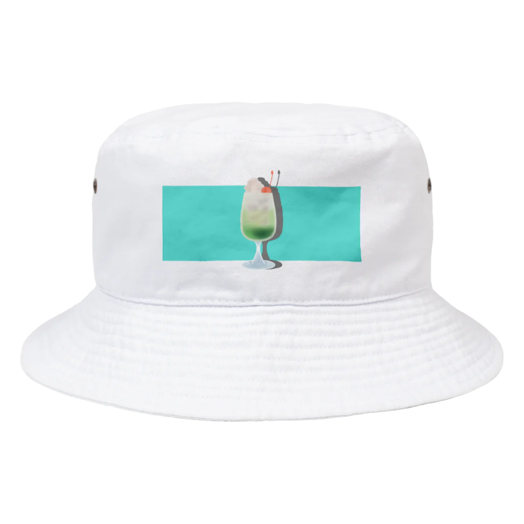 TAIYAKI Official Shopのとびだすクリームソーダ Bucket Hat