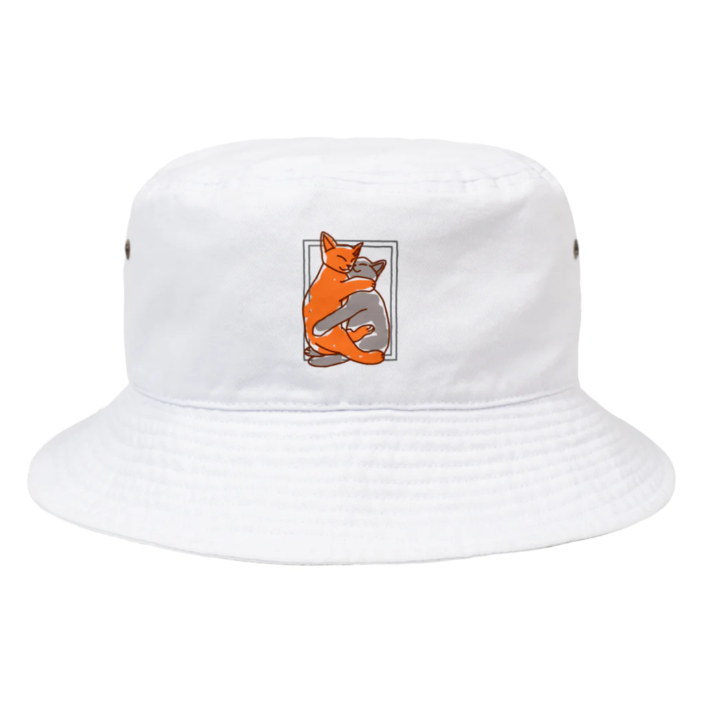 QB🦖のハグ Bucket Hat