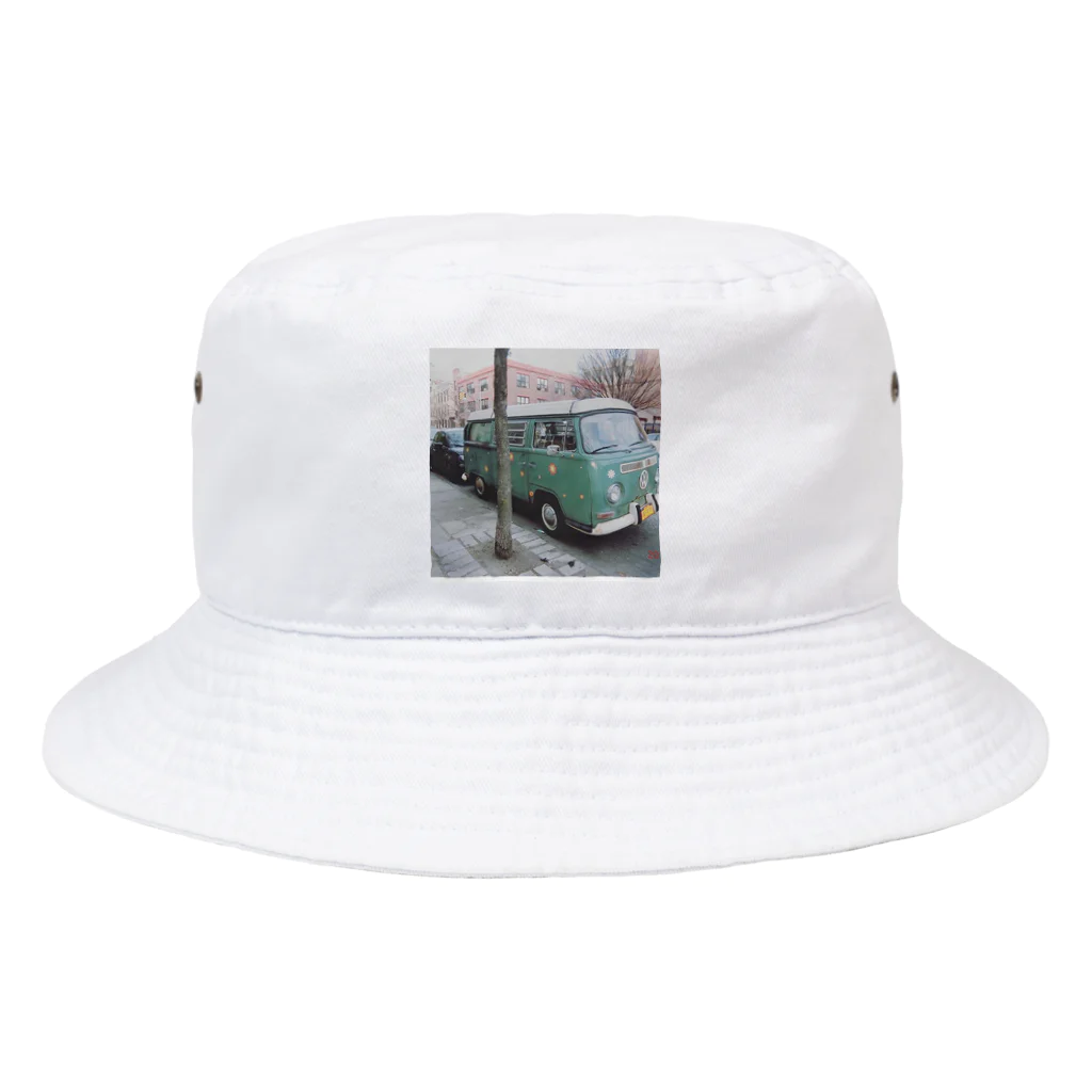ニューヨークのブルックリンのクルマ Bucket Hat