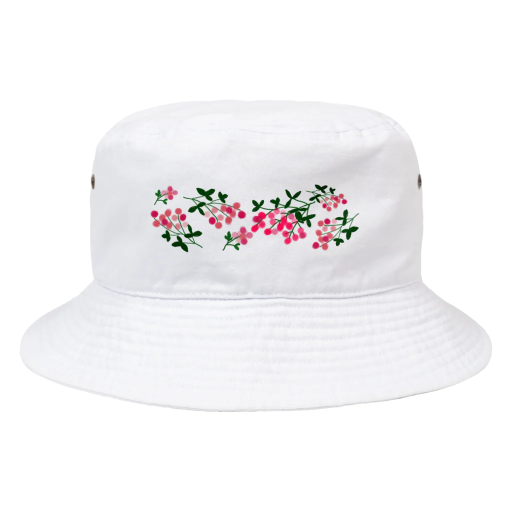 小鳥と映画館のボタニカル ベリーの花 増量版 Bucket Hat