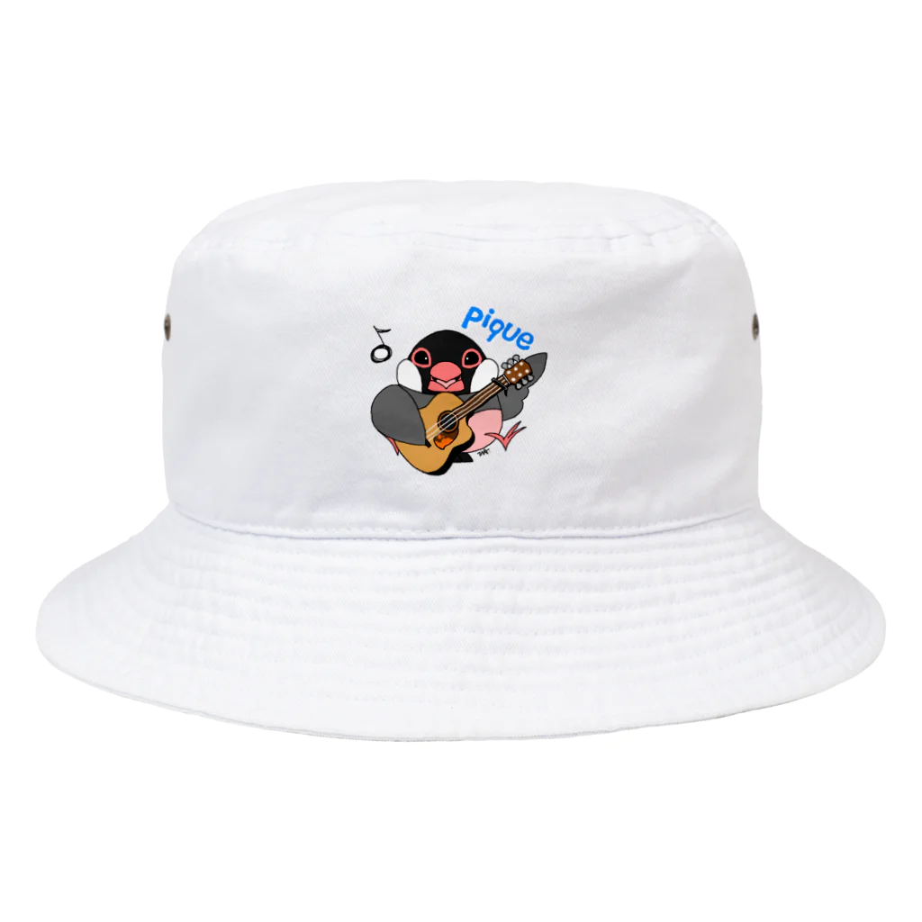 ピケ@音楽好きと繋がりたいの文鳥音楽ピケ（ピケ、ギターver） Bucket Hat