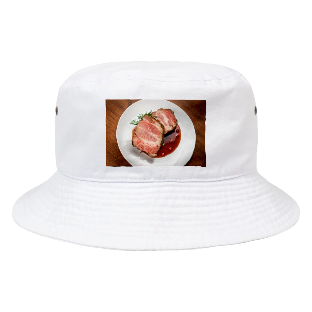 ミナトグリルのお土産屋さんのローストポーク Bucket Hat