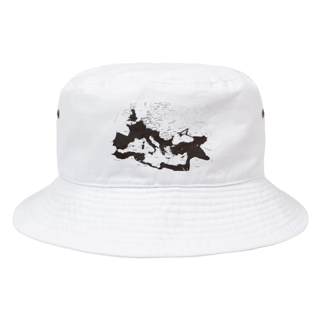 Kubaaniのローマ帝国地図（茶塗り） Bucket Hat