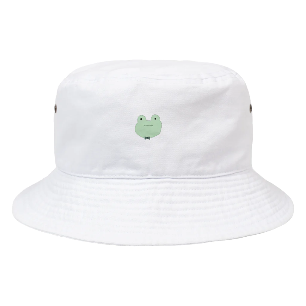 ポケットにビスケット🍪の緑が好きなかえる Bucket Hat