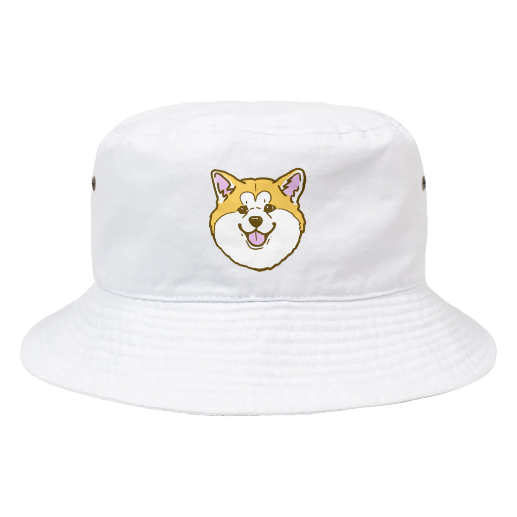 春風工房の秋田犬ハッピースマイル赤毛 Bucket Hat