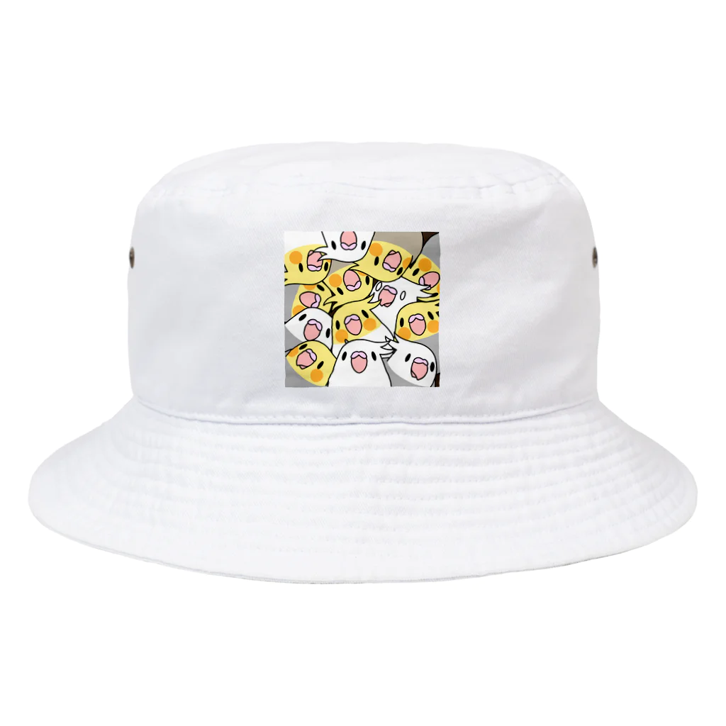 まめるりはことりのみっちりむっちり過密オカメインコさん【まめるりはことり】 Bucket Hat