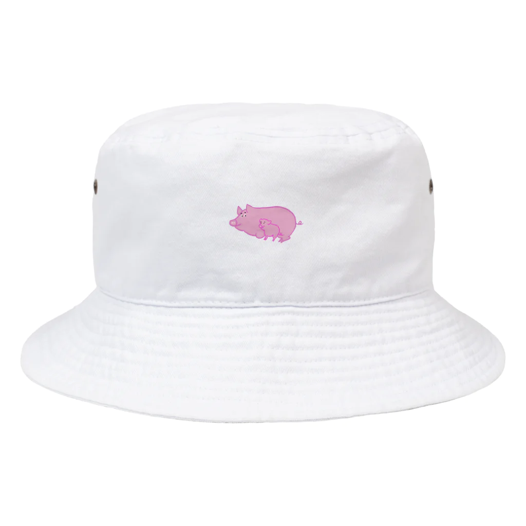 tocotocoのしあわせ親子ブタ🐽 Bucket Hat