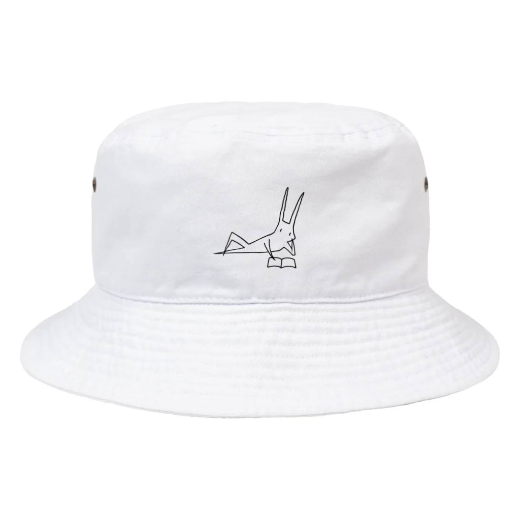 popurinの何かを読むうさぎ。 Bucket Hat