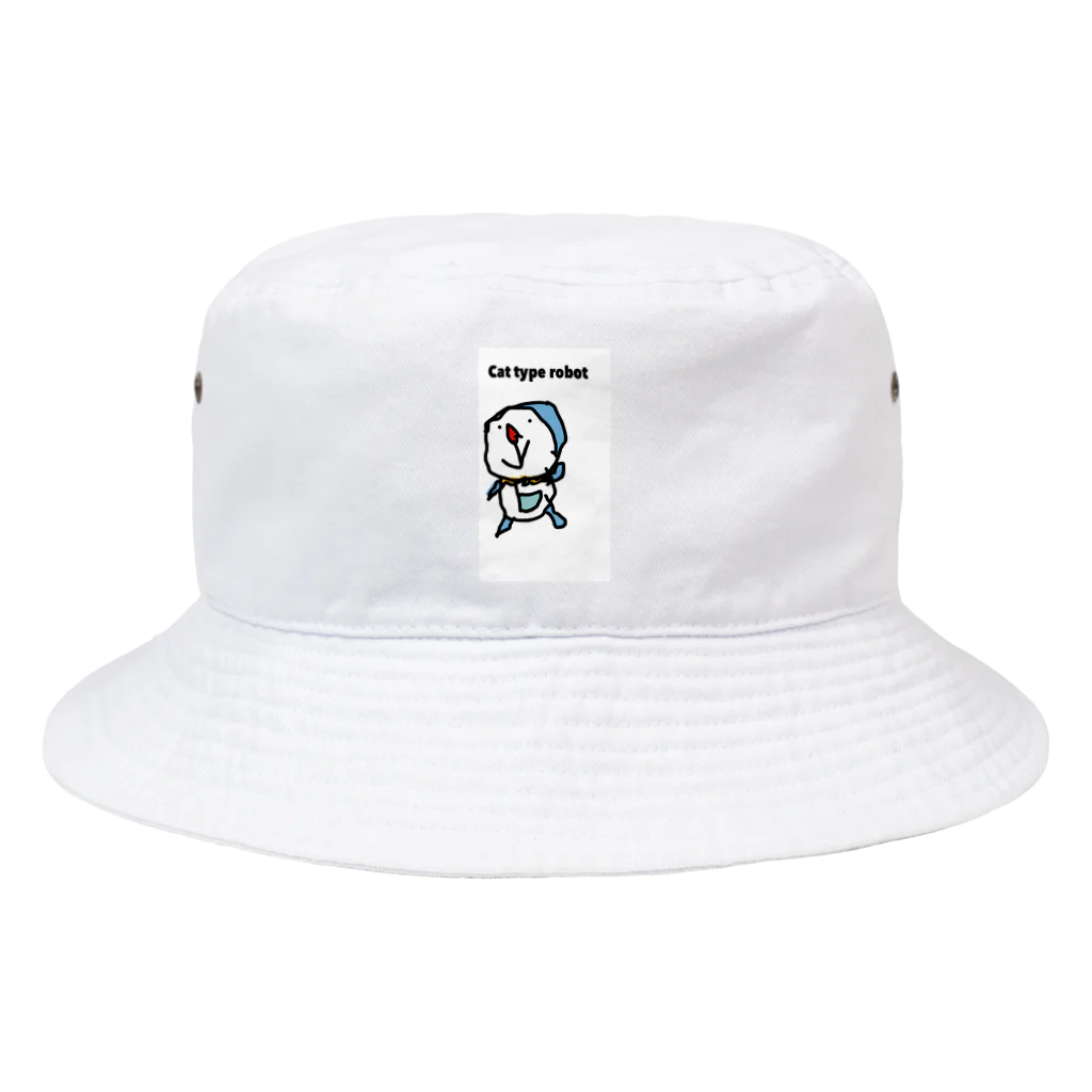 pinyako5502のpipopapo-31 ネコ型ロボット Bucket Hat