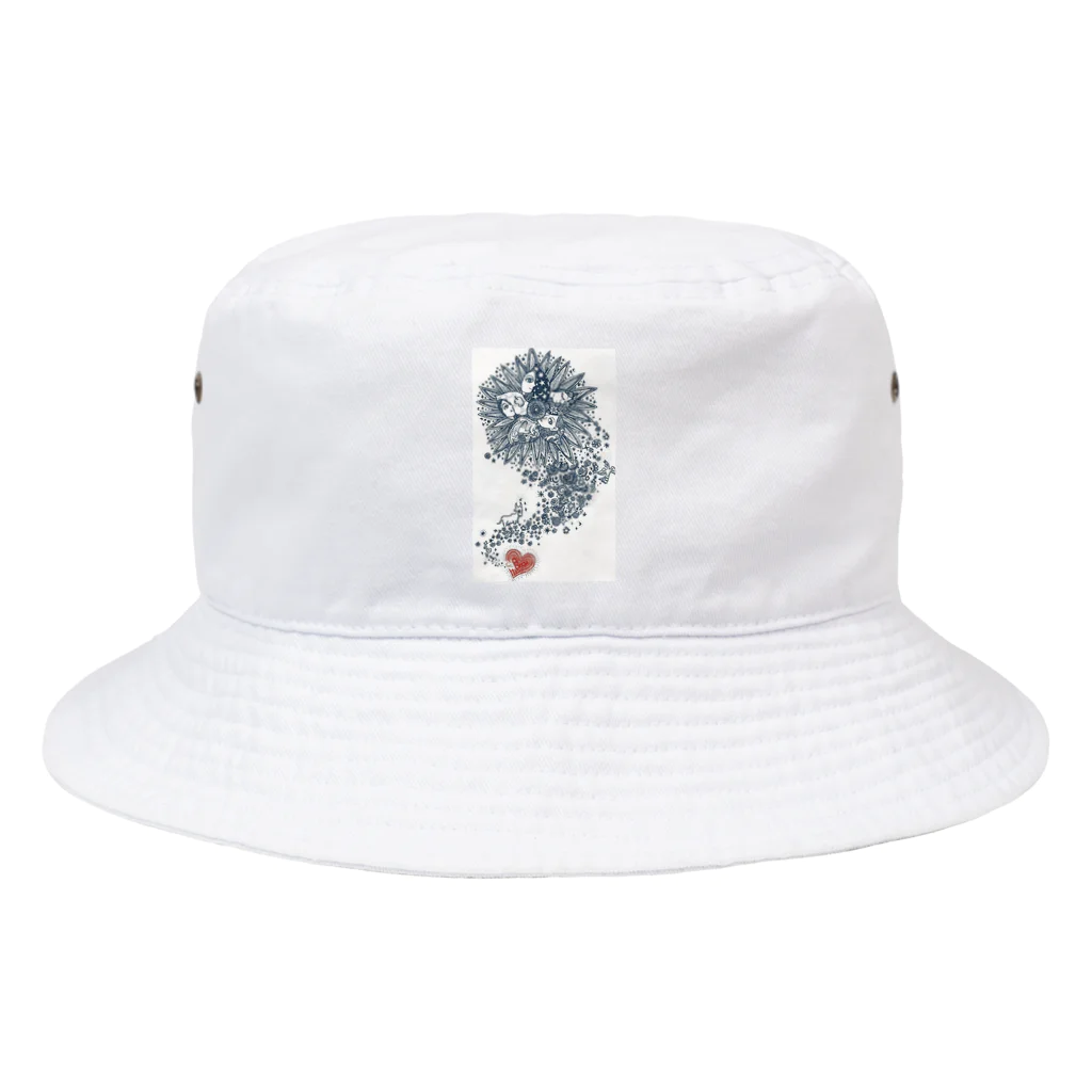 AYV2020の紺のインドリヤちゃん Bucket Hat