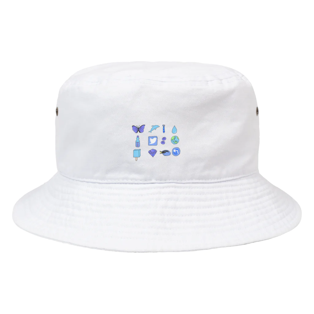 ゆぴぴのあおいろ Bucket Hat