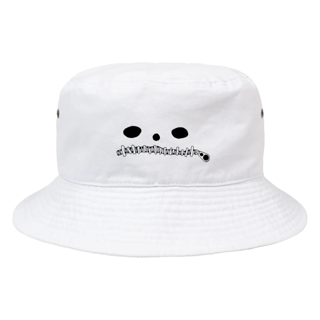 matugeの黒ジッパーくん Bucket Hat