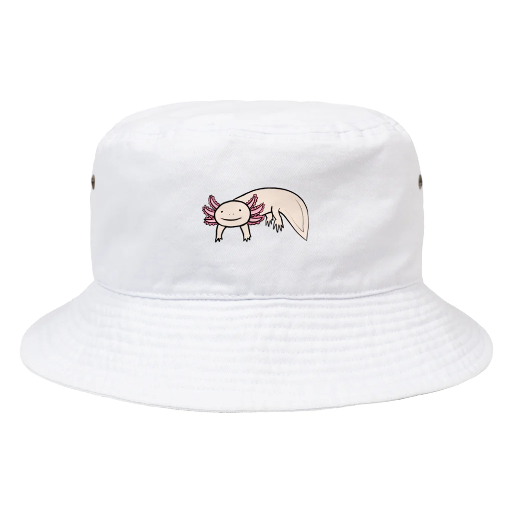 ポメ村ポメラニアンのかわいいウーパールーパー Bucket Hat