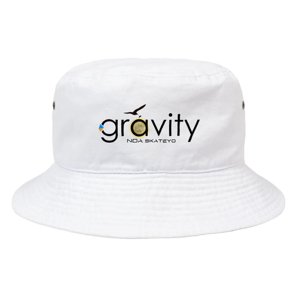 Sk8ersLoungeのGravityBlacklogo　ver2 バケットハット