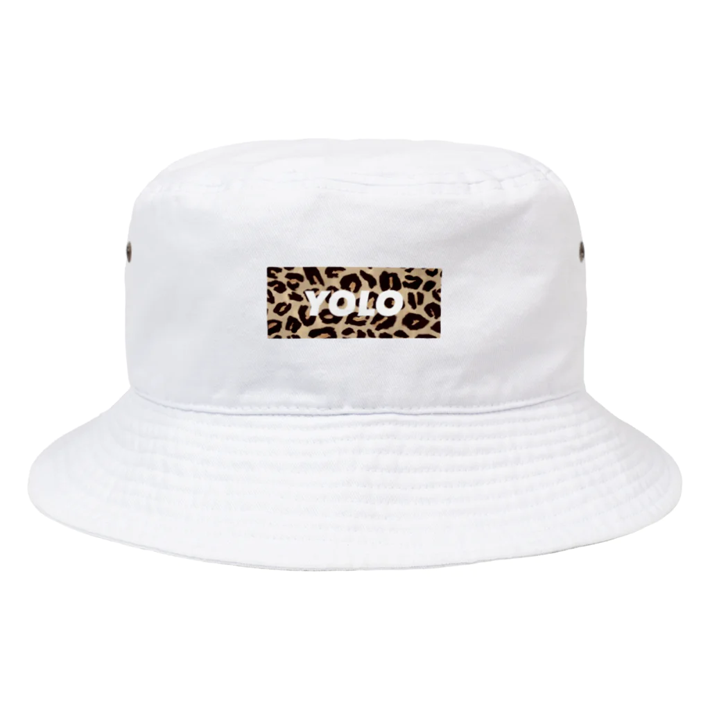 KERUKERU.のレオパードYOLO Bucket Hat