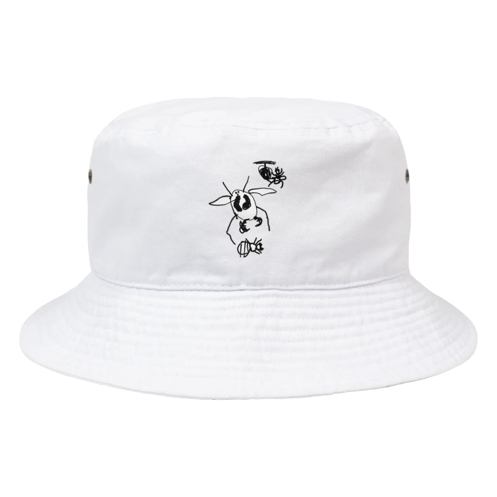 ぽこぽんやさんのオオスズメバチとセイヨウミツバチ Bucket Hat