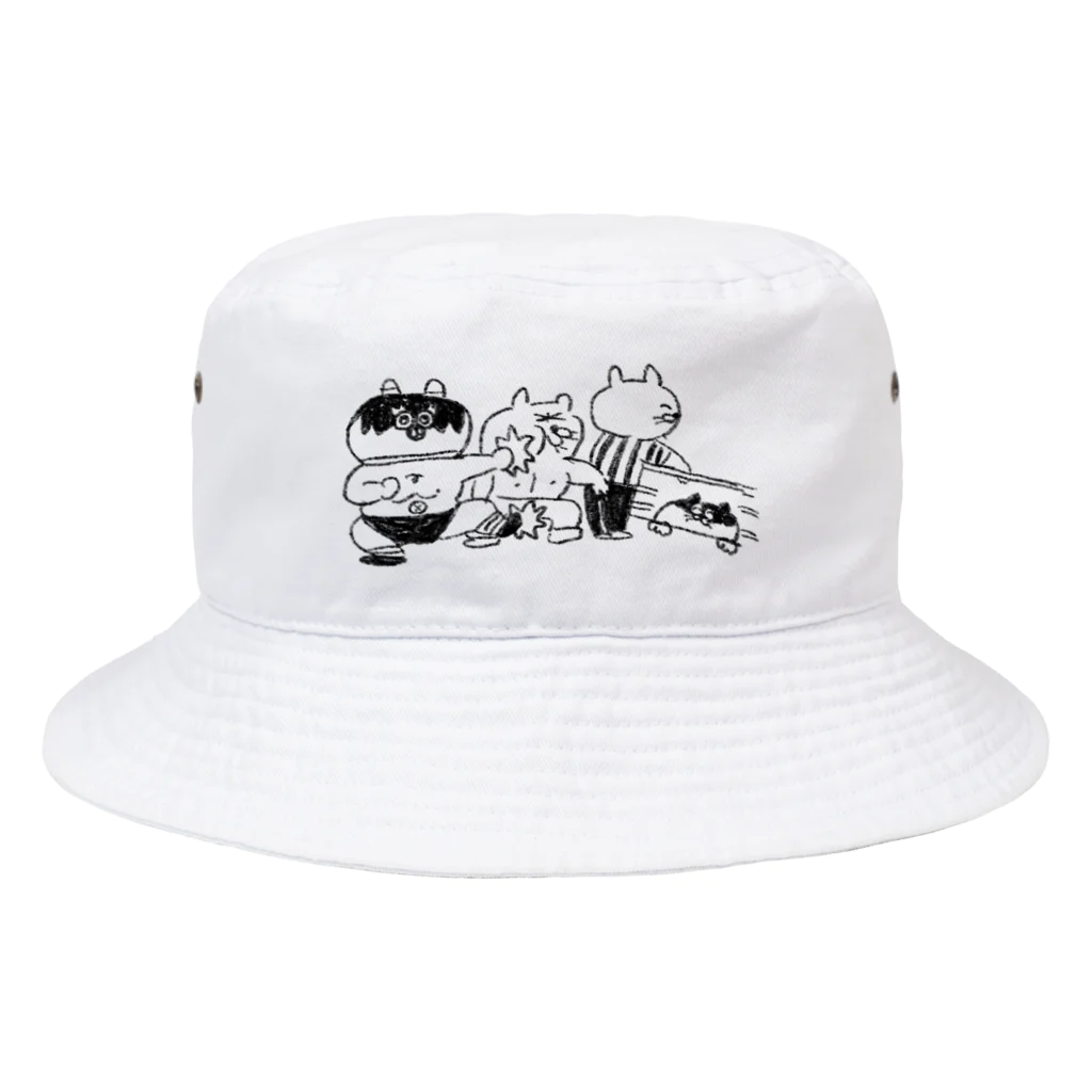 そうまともみ🎨イラストレーターのねこちゃんレスラー Bucket Hat