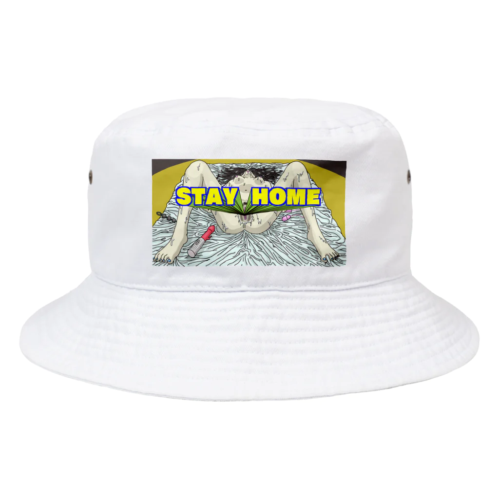 パラノイア大塚のショップのSTAY HOME Bucket Hat