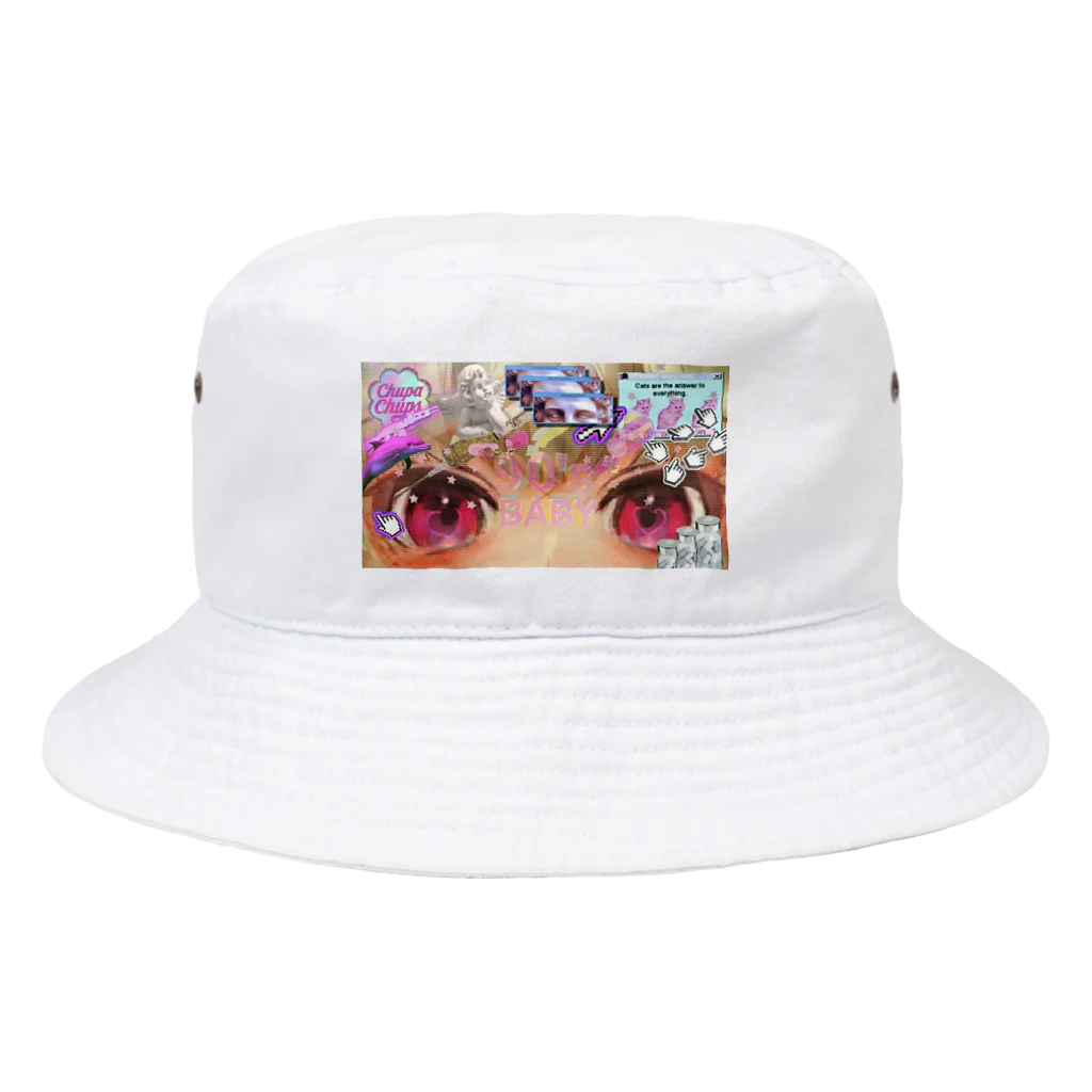 5868.projectのwater蒸気波wavy Bucket Hat