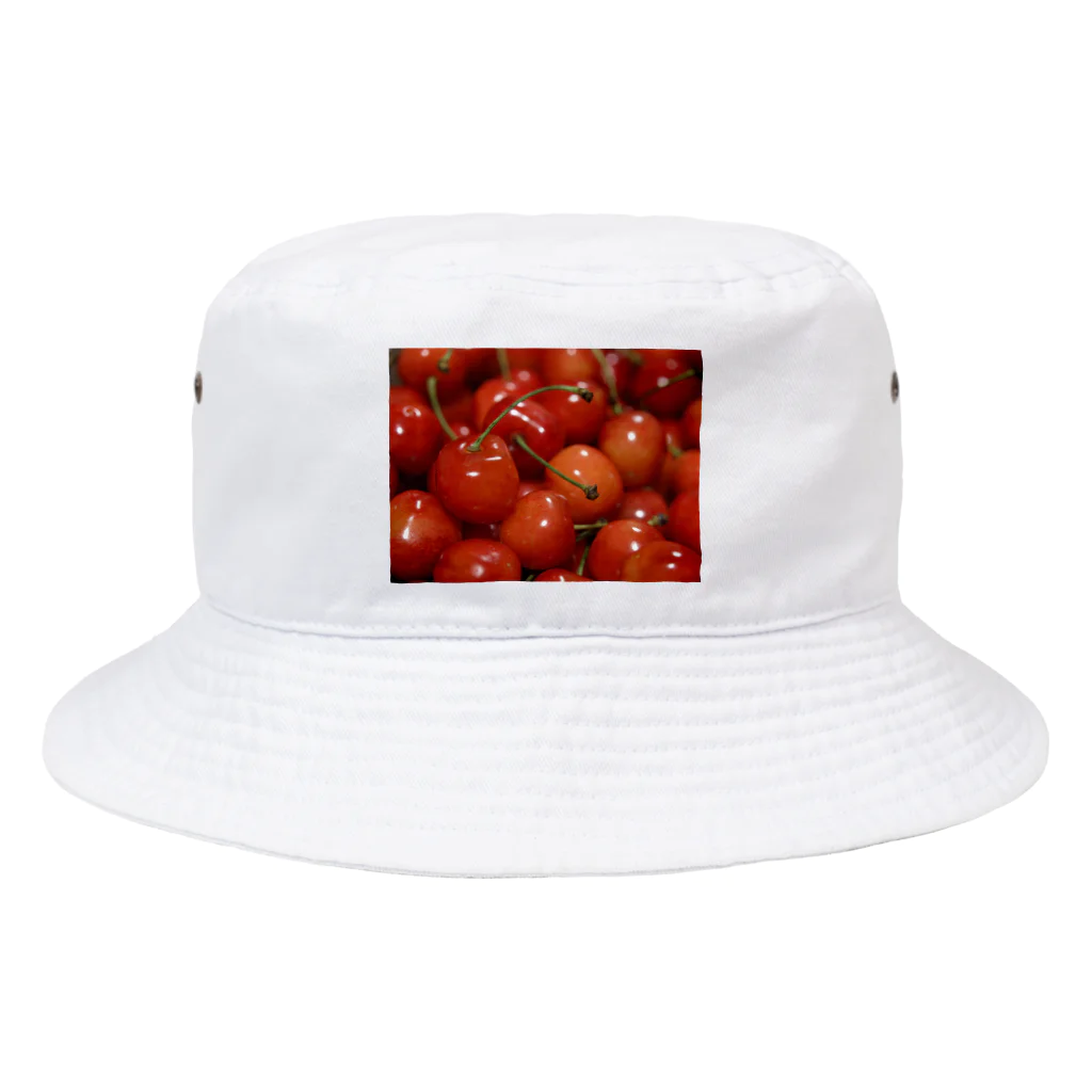 ゆっこのやまもりさくらんぼちゃん Bucket Hat