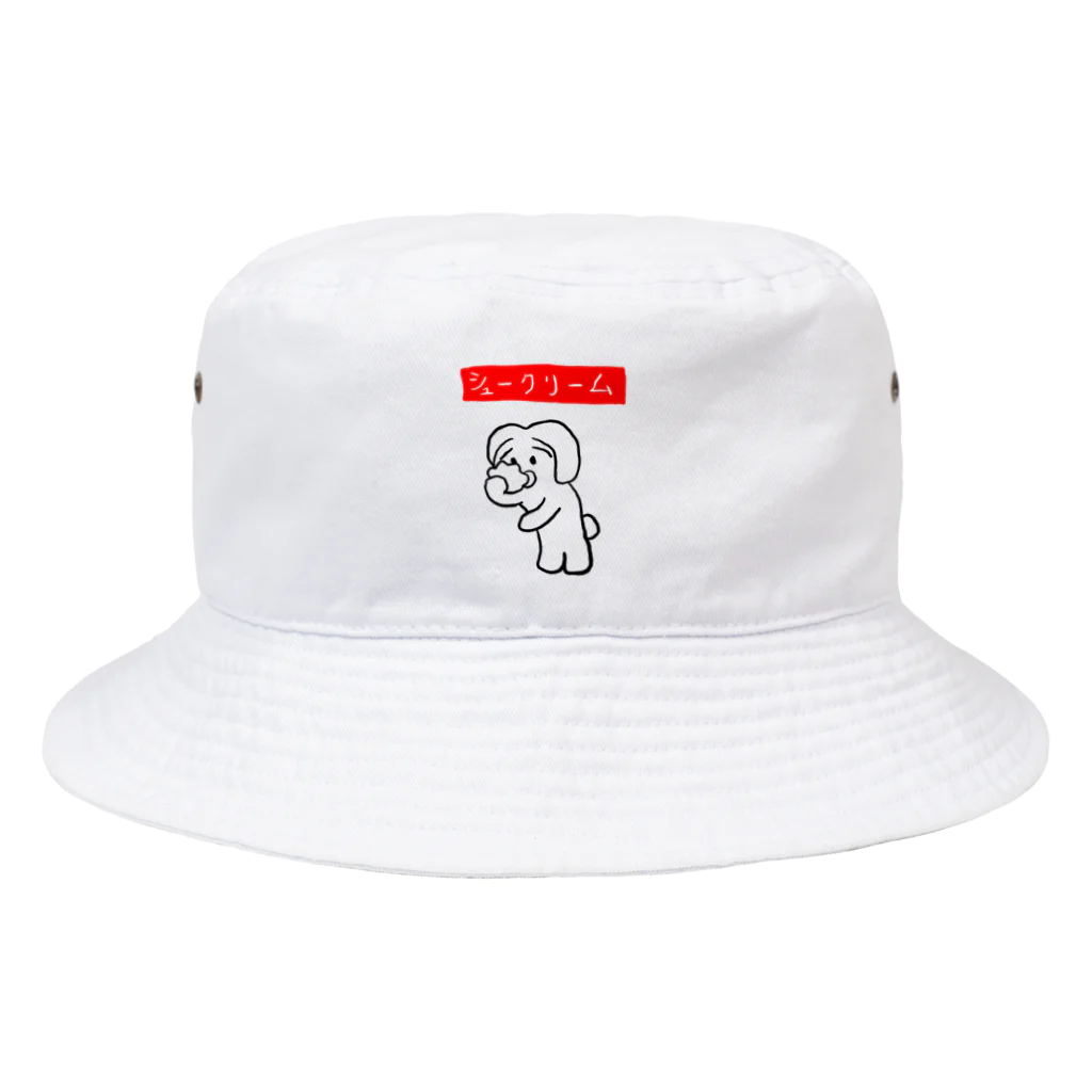 DezK2K Lab.//:SHOPのシュークリーム食べてるロップうさぎ Bucket Hat