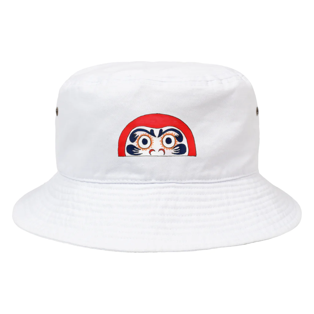 cementmilk WEBショップの半分ダルマ Bucket Hat