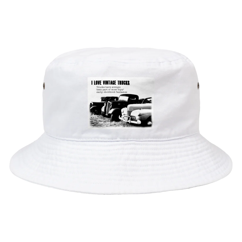 KNS designのレトロトラック Bucket Hat