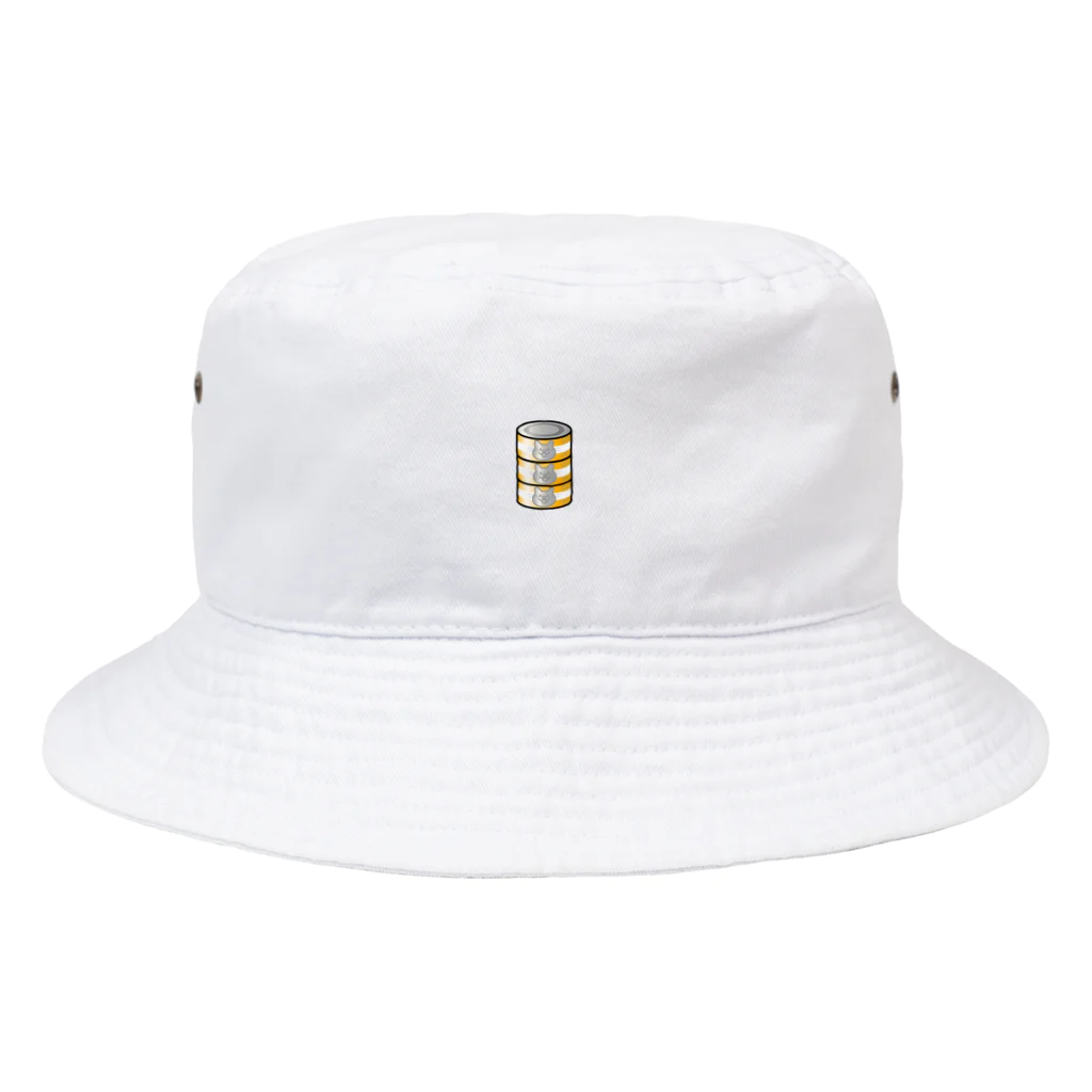 べるたもアイランド🌟の金のネコ缶（3個パック） Bucket Hat