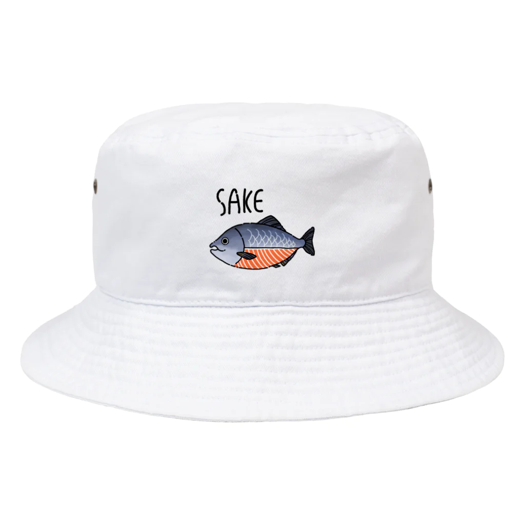 かいわれの生きていない鮭 Bucket Hat