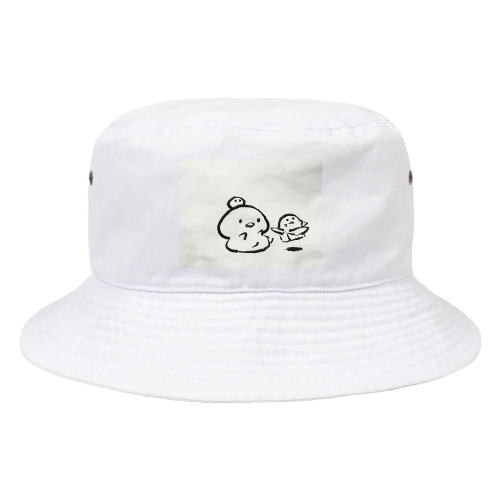 ぬくぬく布団のぬくとんのイラスト付き Bucket Hat