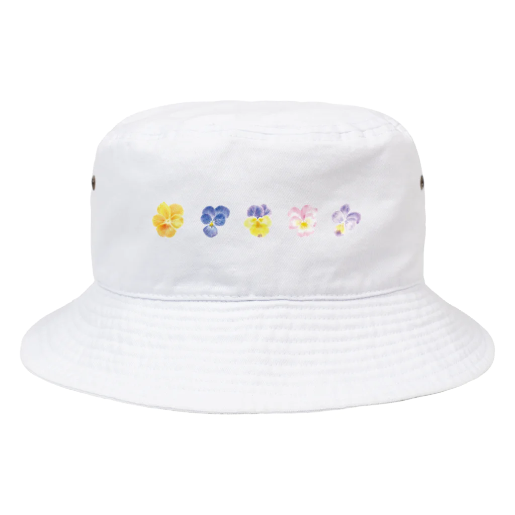 翠々のかわいいビオラ Bucket Hat