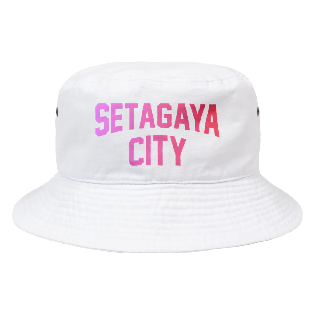 JIMOTO Wear Local Japanの世田谷区 SETAGAYA CITY ロゴピンク バケットハット