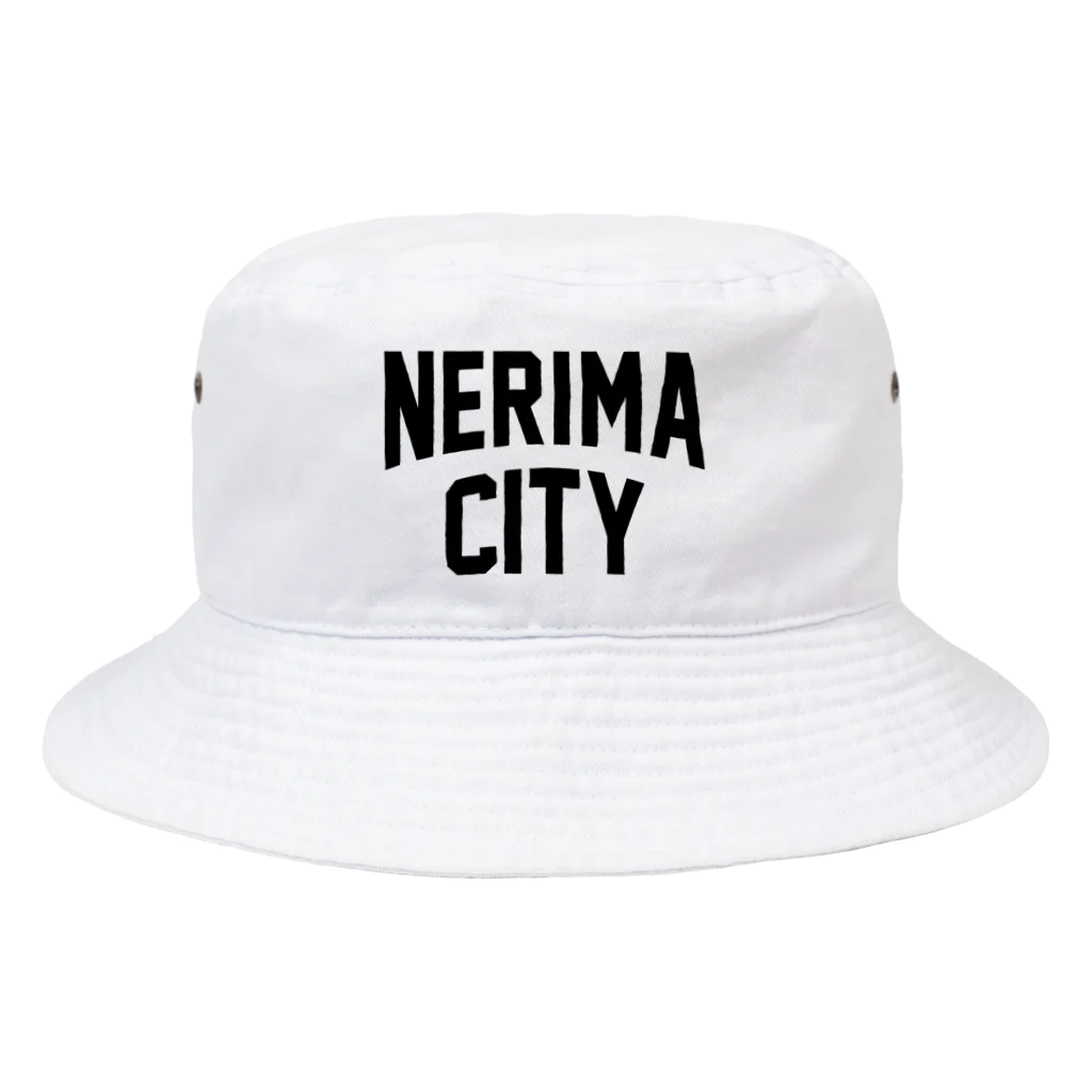JIMOTO Wear Local Japanの練馬区 NERIMA CITY ロゴブラック Bucket Hat