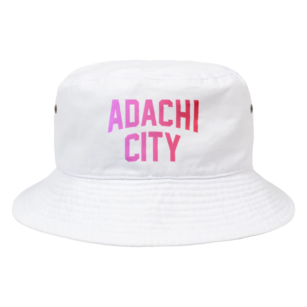 JIMOTO Wear Local Japanの足立区 ADACHI CITY ロゴピンク バケットハット