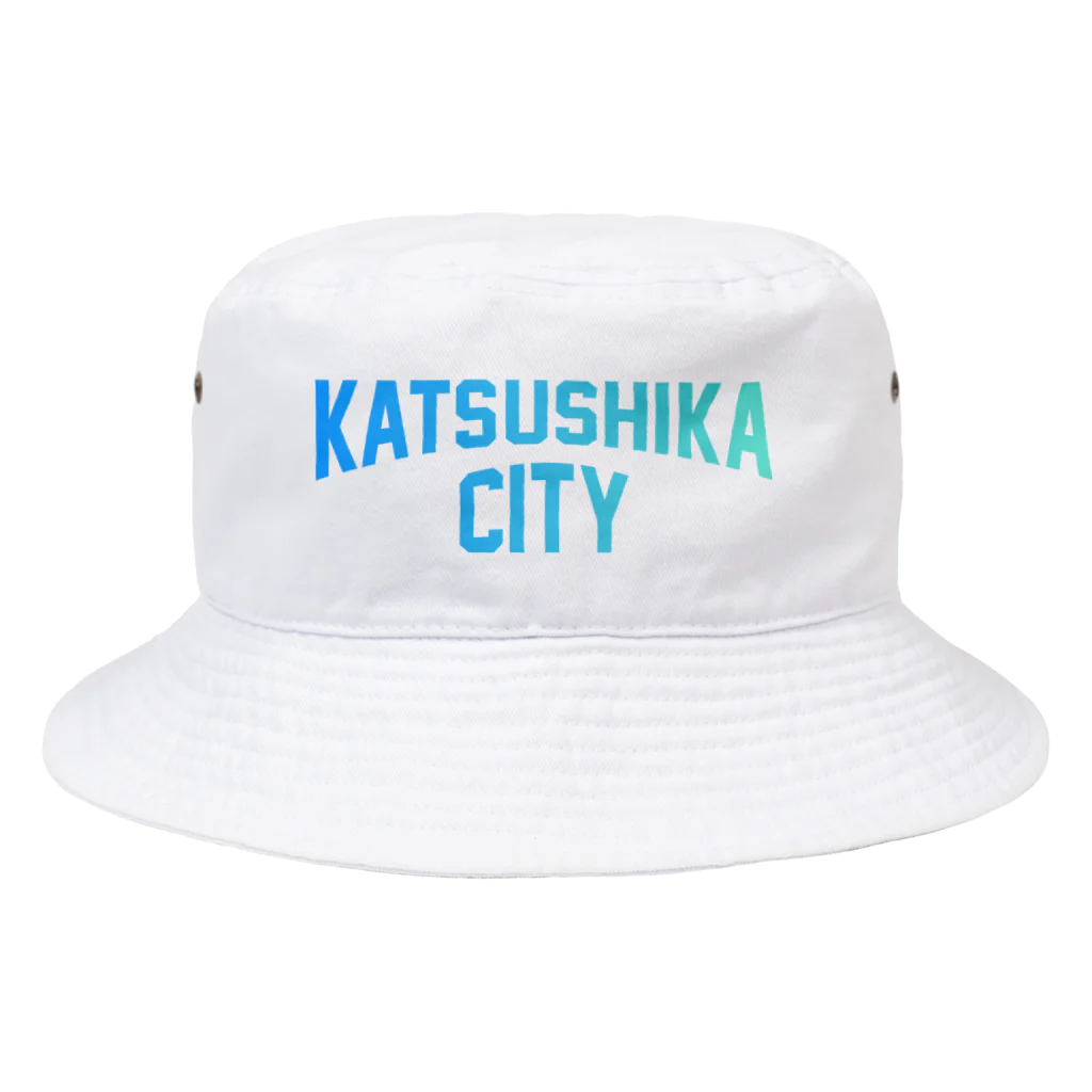 JIMOTOE Wear Local Japanの葛飾区 KATSUSHIKA CITY ロゴブルー Bucket Hat