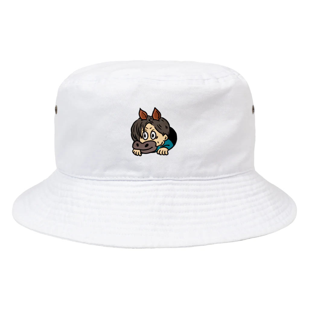 うま家のだいこん様のひょっこりうま Bucket Hat