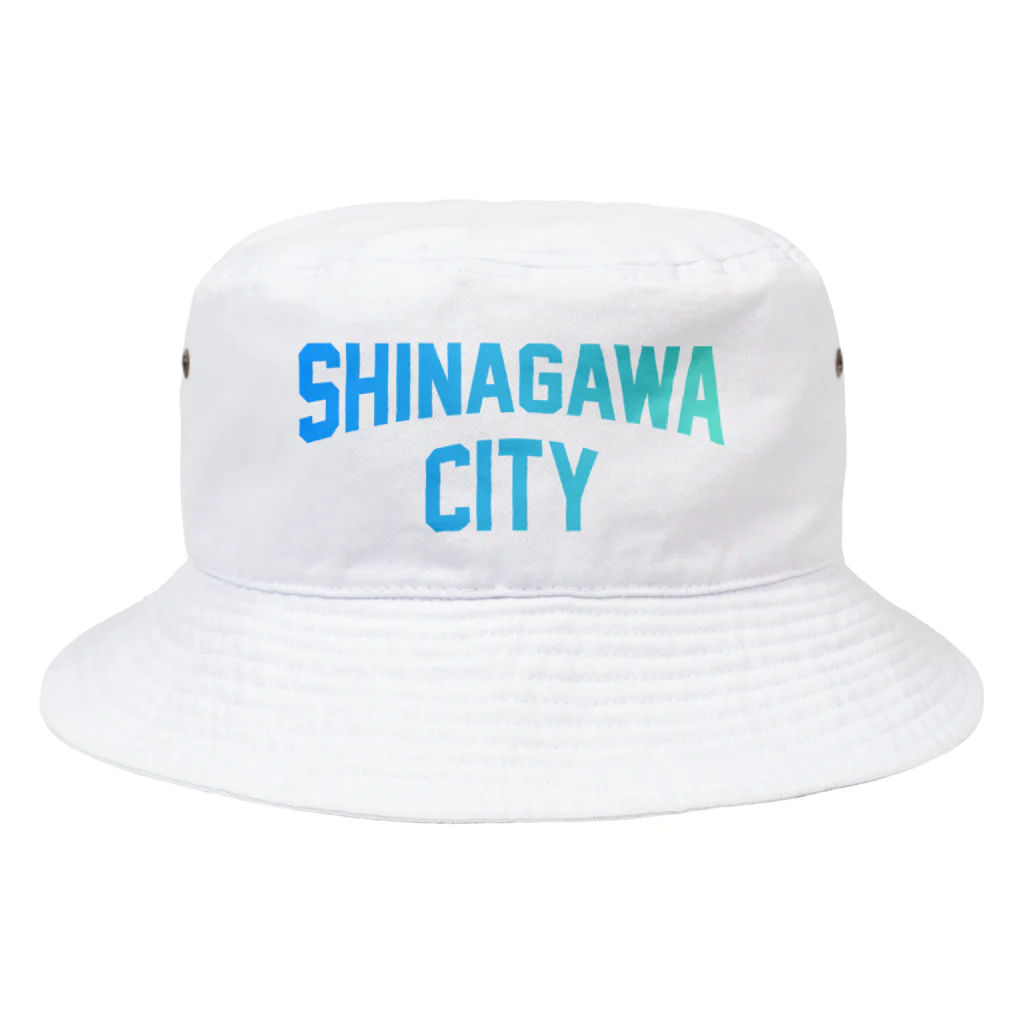 JIMOTOE Wear Local Japanの品川区 SHINAGAWA CITY ロゴブルー バケットハット