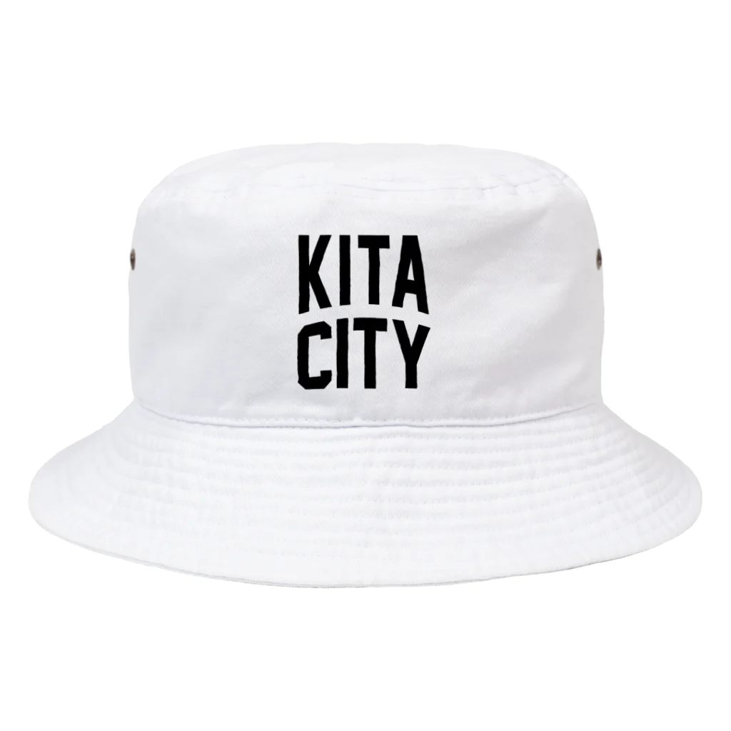JIMOTOE Wear Local Japanの北区 KITA CITY ロゴブラック Bucket Hat