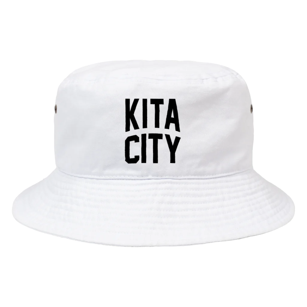 JIMOTO Wear Local Japanの北区 KITA CITY ロゴブラック バケットハット