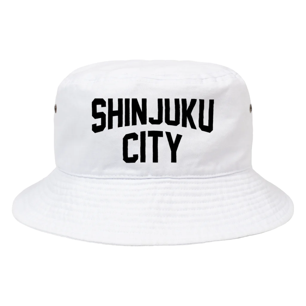 JIMOTO Wear Local Japanの新宿区 SHINJUKU CITY ロゴブラック バケットハット