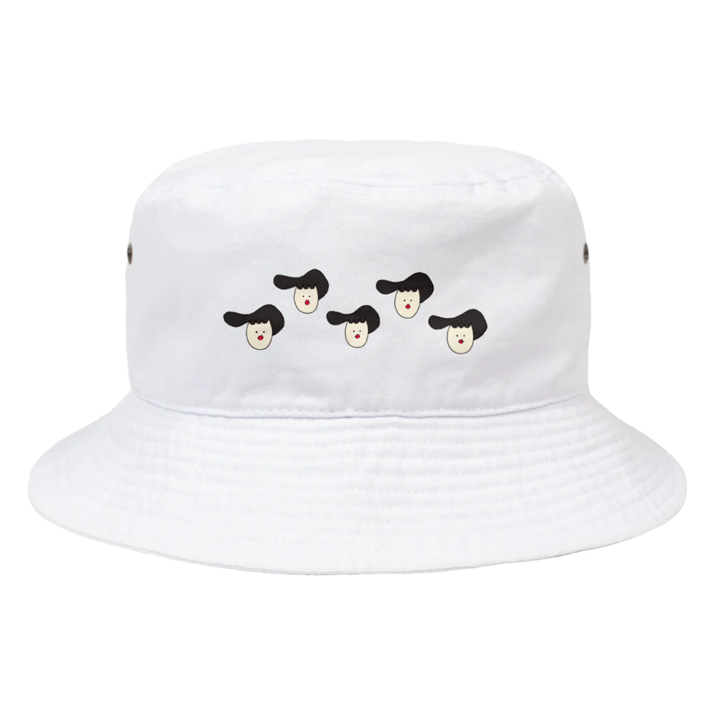 ゆいまーるShopのリーゼントままん Bucket Hat