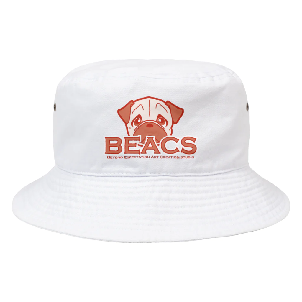 BEACSのBEACS PUG Red Bucket Hat